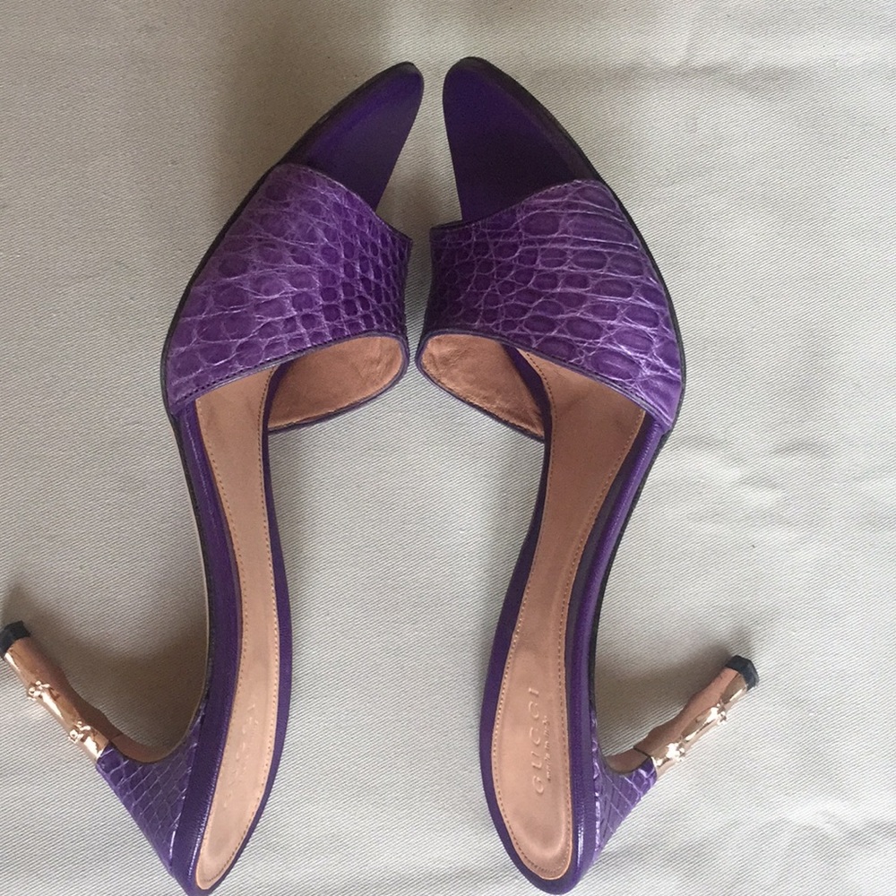 Tom Ford's Last Gucci Runway Purple Crocodile - Picture 6 of 8